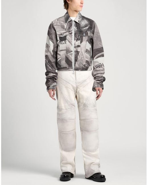 Helmut Lang Gray Denim Outerwear for men