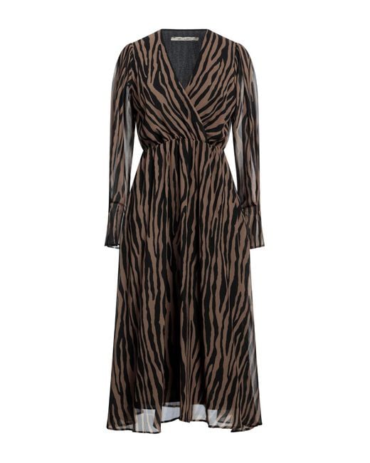 Angela Davis Black Midi Dress
