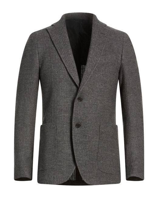 Tombolini Black Blazer Wool, Polyamide for men