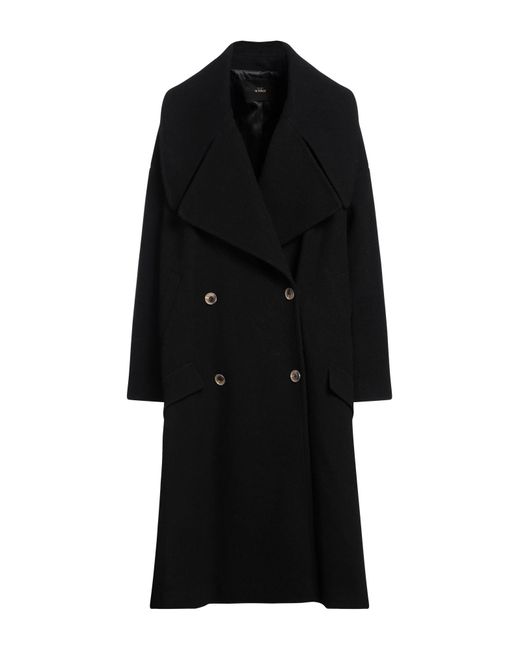 Manteau long Pinko en coloris Black
