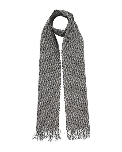 Missoni Gray Charcoal Scarf Viscose, Polyester, Polyamide