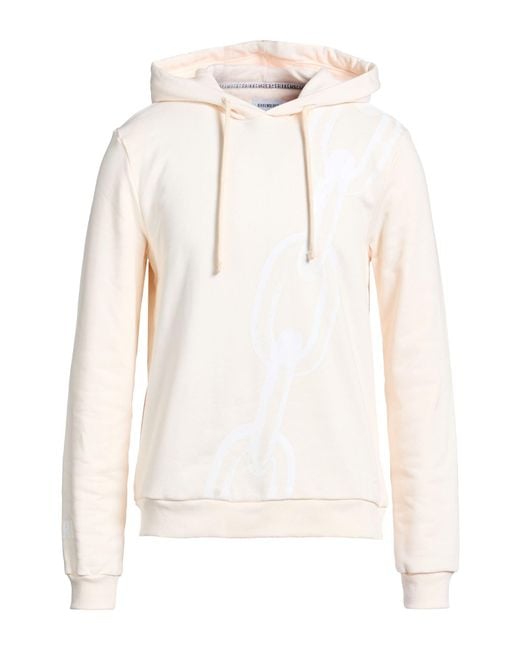 Bikkembergs White Cream Sweatshirt Cotton for men