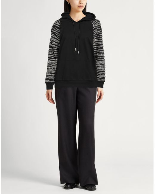 retroféte Black Sweatshirt Cotton