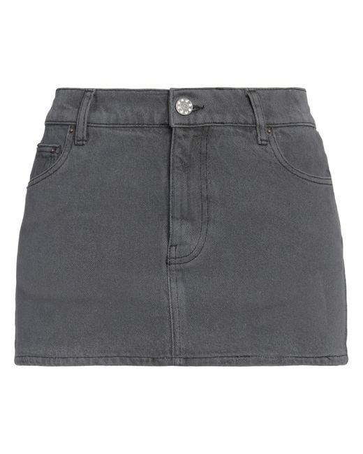 ROTATE BIRGER CHRISTENSEN Gray Denim Skirt