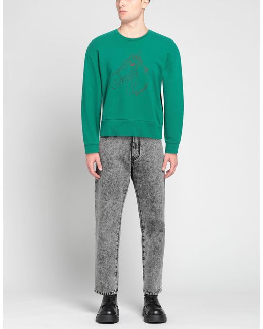 Daniele Alessandrini Green Sweatshirt for men