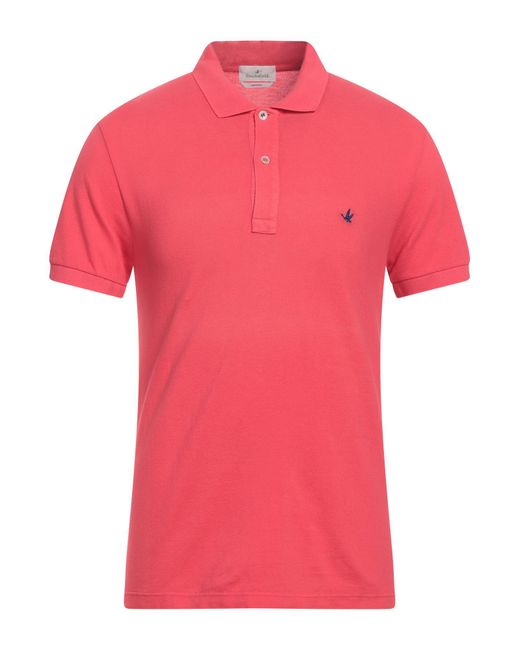 Brooksfield Pink Polo Shirt Cotton for men