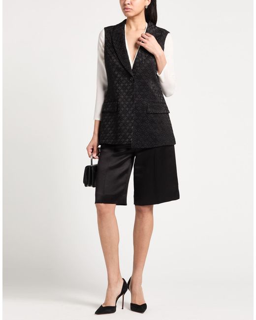 Alberta Ferretti Black Blazer Viscose, Cotton, Elastane