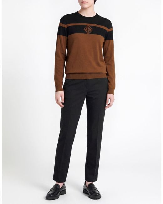 Herno Brown Sweater Virgin Wool