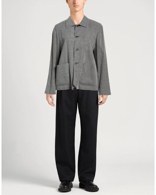 Barena Gray Jacket Linen, Viscose for men