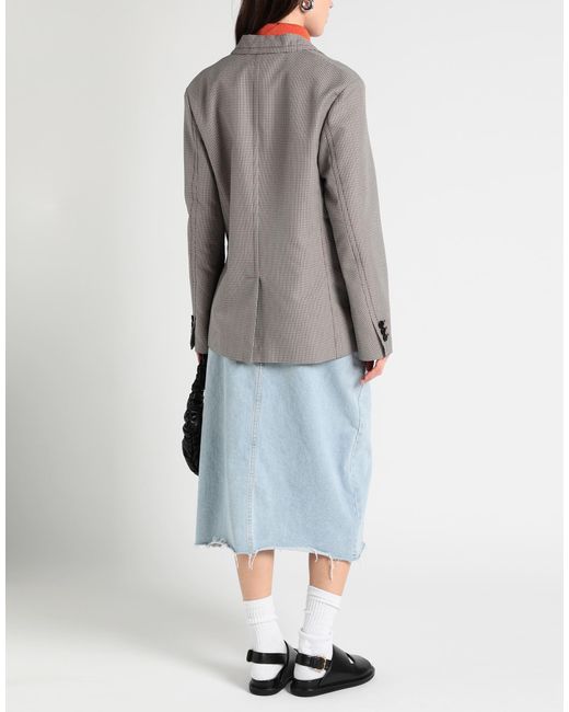 Marni Gray Blazer Wool, Polyester