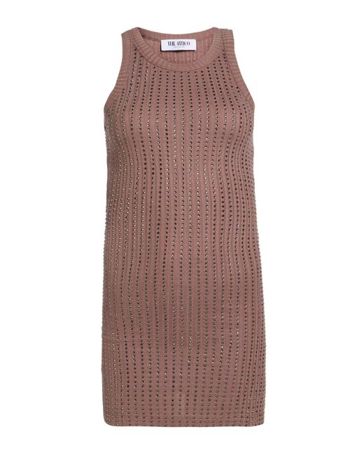 The Attico Brown Mini Dress