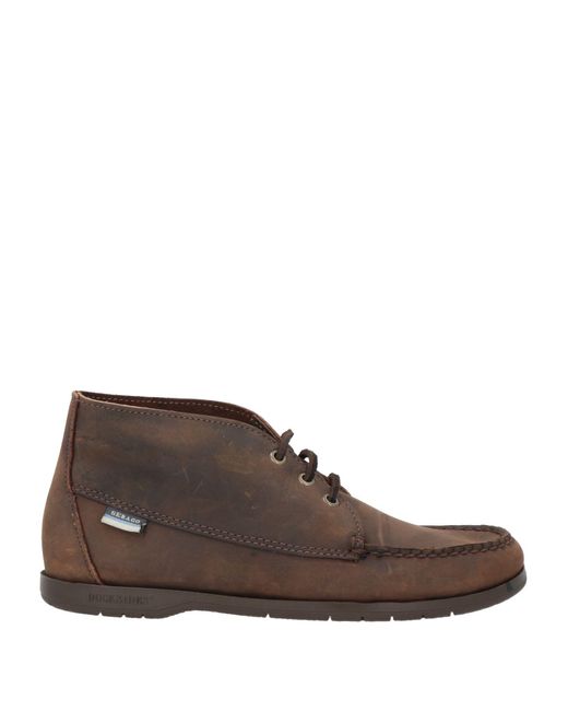 Sebago Brown Ankle Boots for men