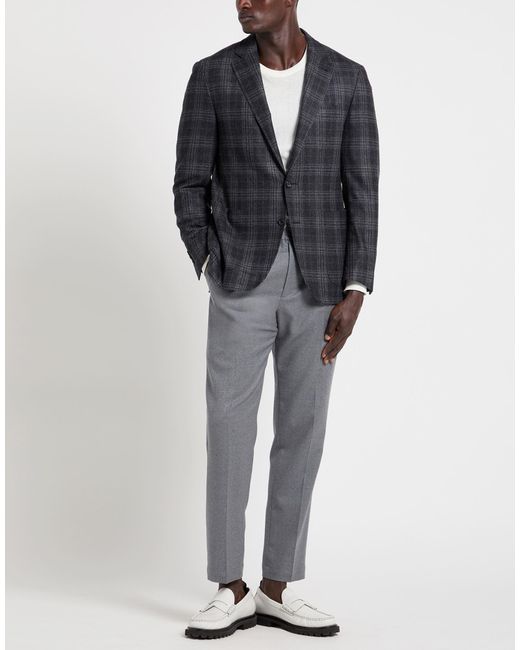 Canali Black Blazer Wool for men