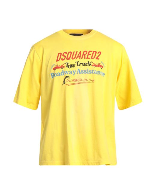 DSquared² Yellow T-shirt for men