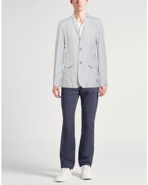 Herno Gray Laminar Light Blazer Polyester, Ptt for men