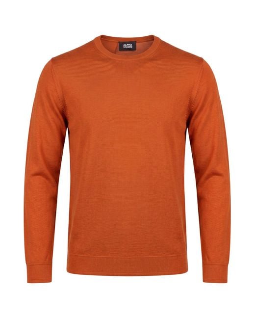 Alpha Studio Pullover in Orange für Herren