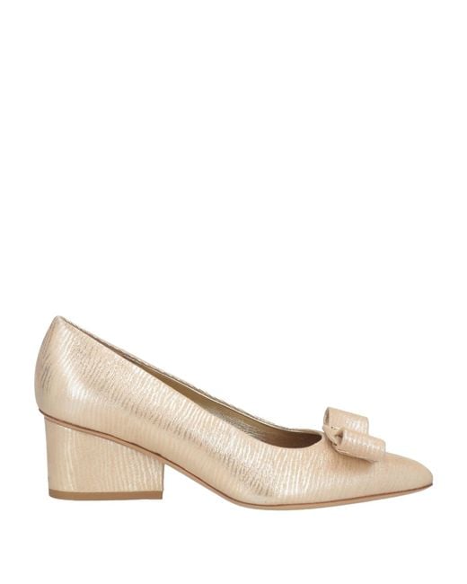 Ferragamo Natural Pumps Leather