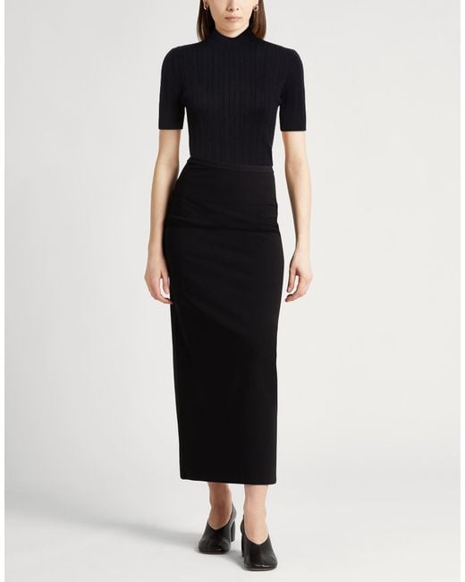 Malo Black Turtleneck Cashmere, Silk
