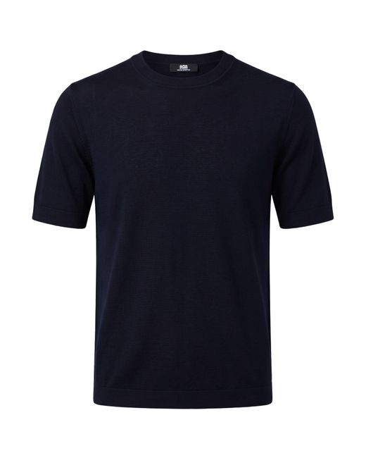 Alpha Studio Blue The Fine Essentials Midnight Sweater Merino Wool for men