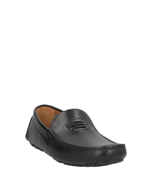 Baldinini Gray Loafers Calfskin for men