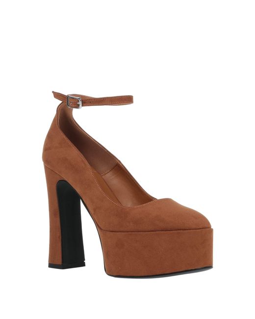 Islo Isabella Lorusso Brown Tan Pumps Textile Fibers