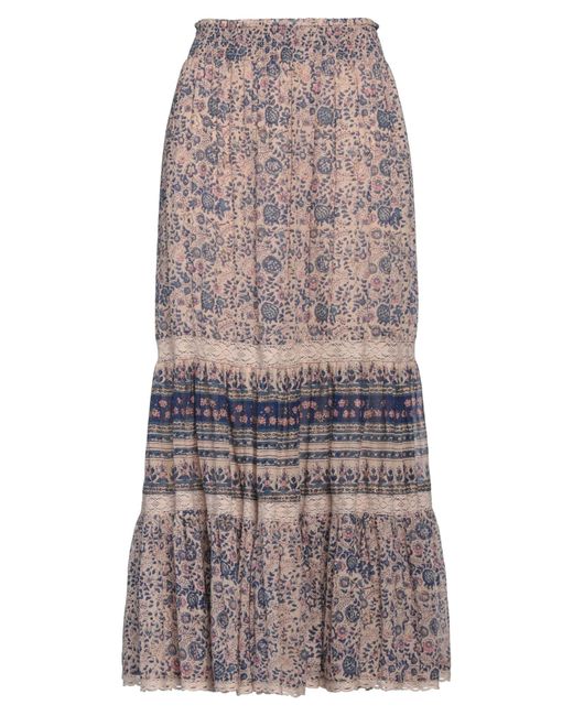 M.A.B.E Blue Midi Skirt Cotton