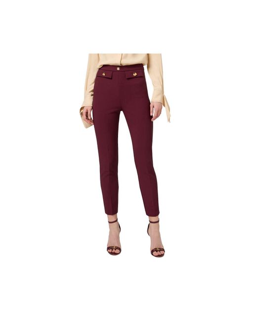 Pantalon Elisabetta Franchi en coloris Purple