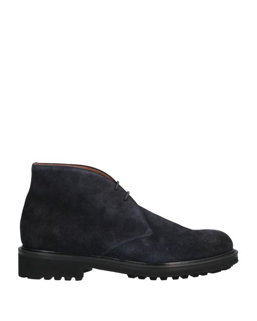 Doucal's Leather Ankle Boots in Dark Blue (Blue) for Men | Lyst