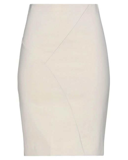 Jupe au genou Coton Patrizia Pepe en coloris Blanc - Lyst