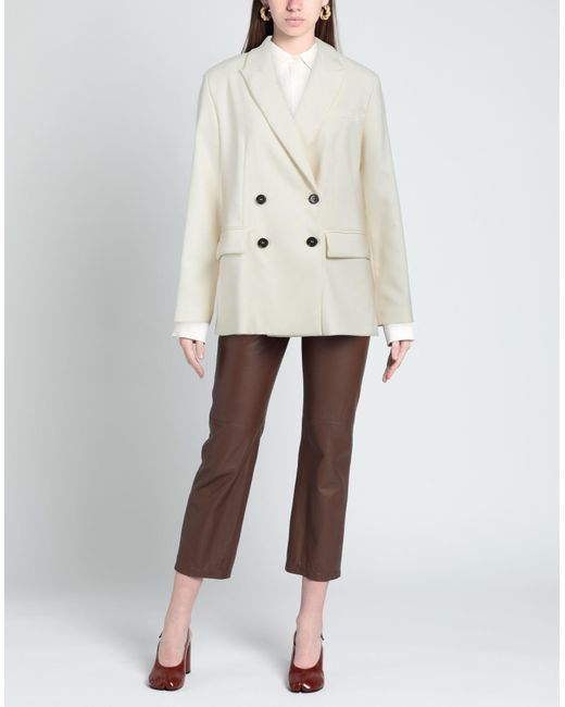 Attic And Barn Suit Jacket in White | Lyst