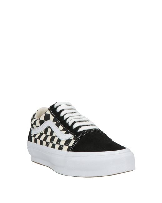 Vans White Sneakers Leather, Textile Fibers