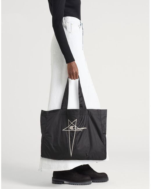 Rick Owens X Champion Black Handbag