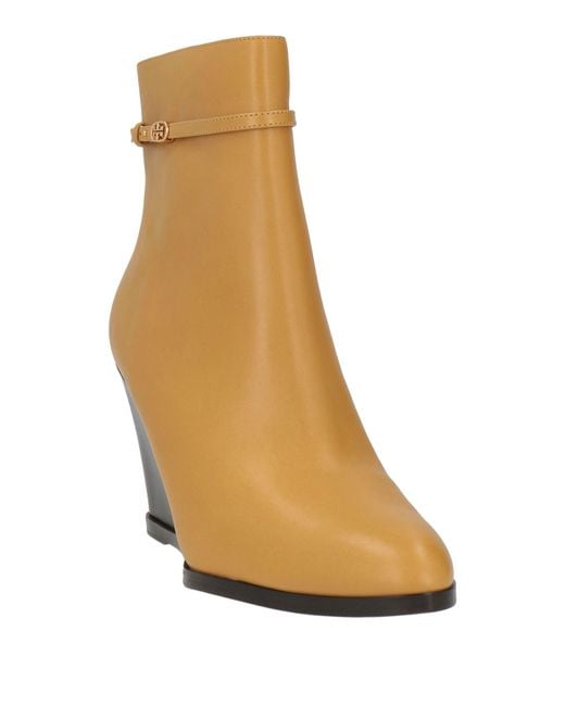 Tory Burch Brown Ankle Boots