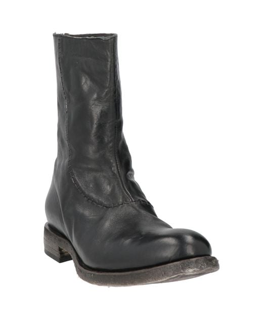 shotof Black Ankle Boots Leather