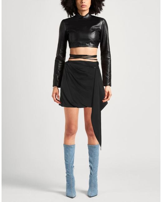 GAUGE81 Black Mini Skirt