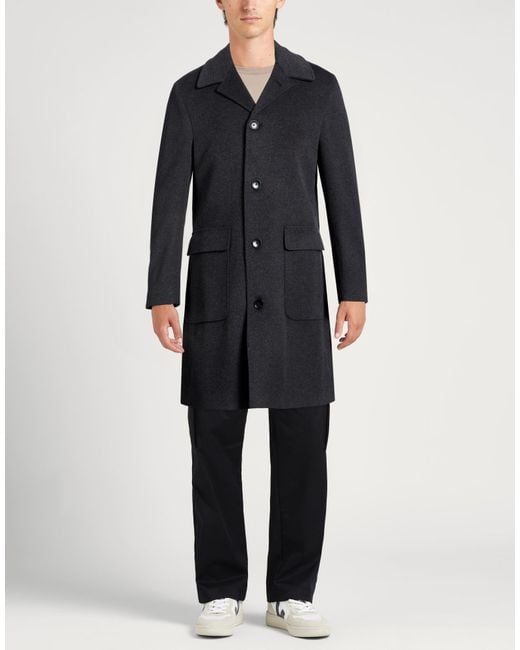 Abrigo Paoloni de hombre de color Black