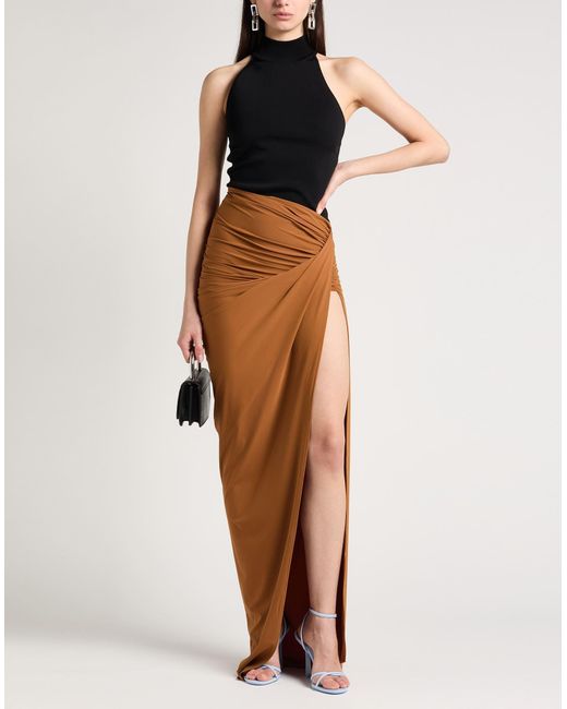 Atlein Brown Maxi Skirt