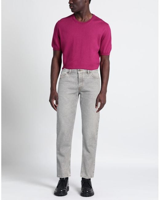 DIESEL Gray Jeans Cotton for men