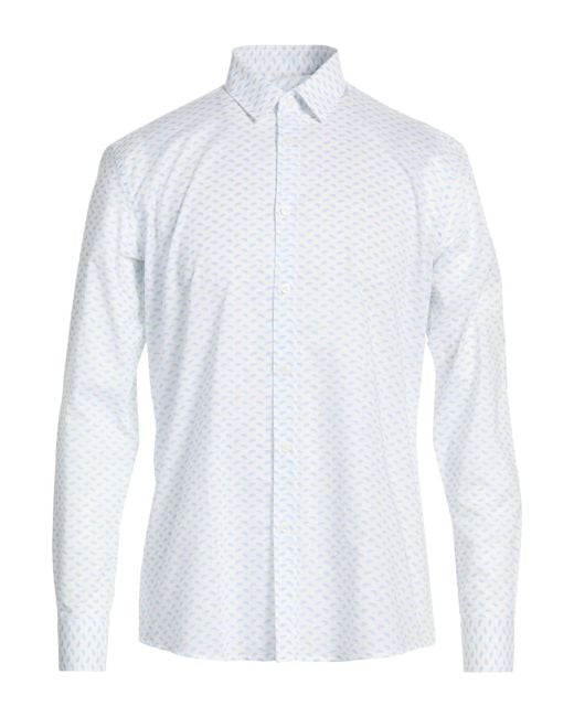 Daniele Alessandrini White Shirt Cotton, Elastane for men