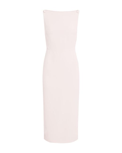 Valentino Garavani White Midi Dress Acetate, Viscose