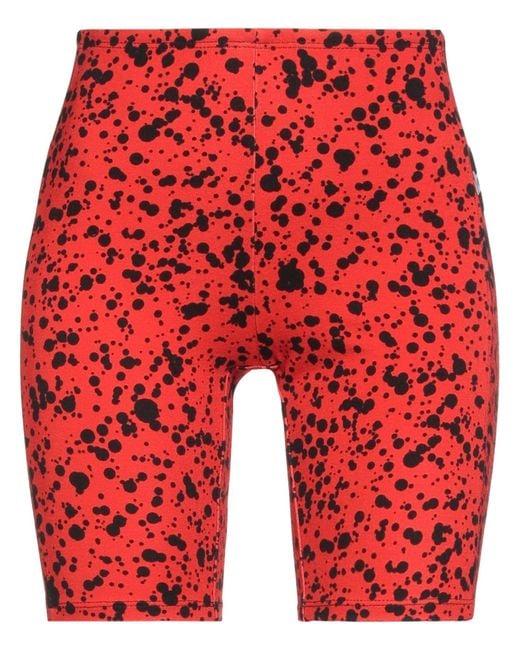 Rabanne Red Shorts & Bermuda Shorts Viscose, Elastane