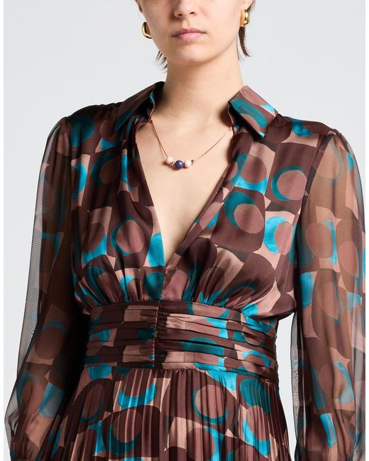 Camilla Black Midi Dress Polyester