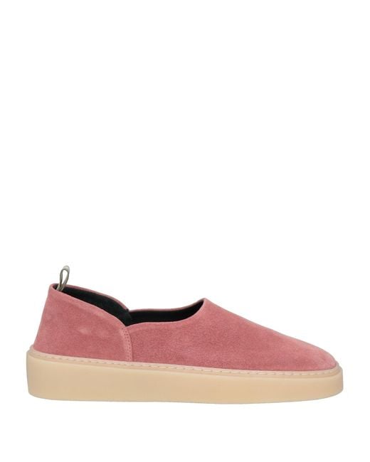 Officine Creative Pink Antique Rose Sneakers Leather