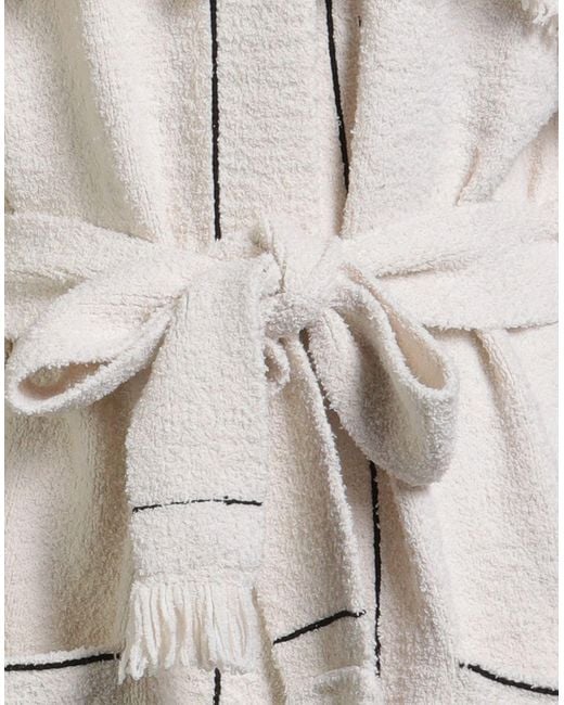 Alanui White Cardigan Silk, Elastane