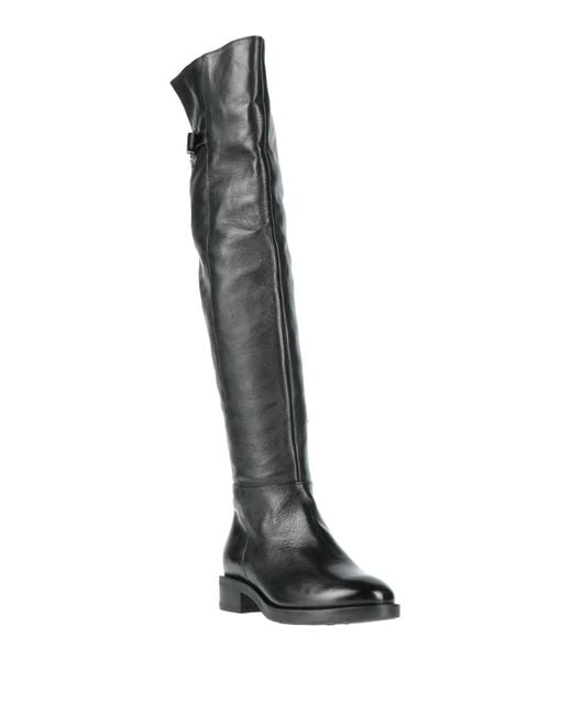 Mjus Black Boot Leather