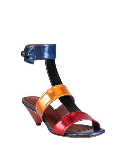 Missoni Blue Sandals Leather