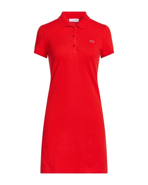 Lacoste Red Mini Dresses