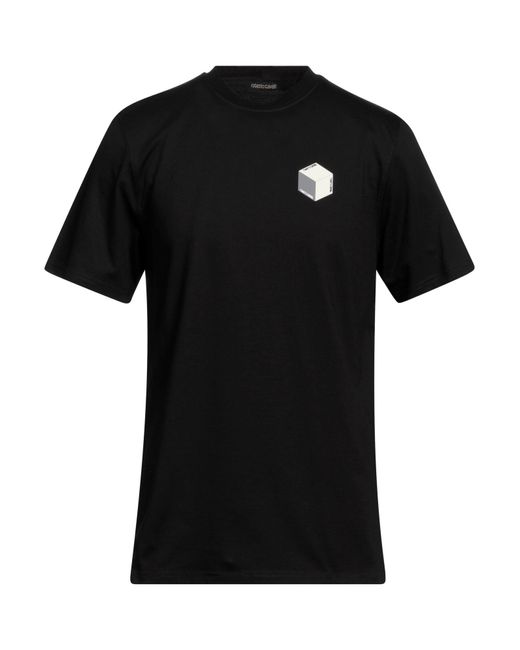 Camiseta Roberto Cavalli de hombre de color Black