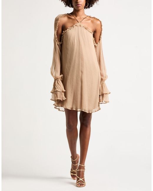 Amen Natural Mini Dress
