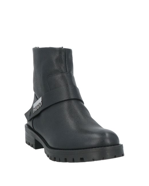 HUGO Black Ankle Boots